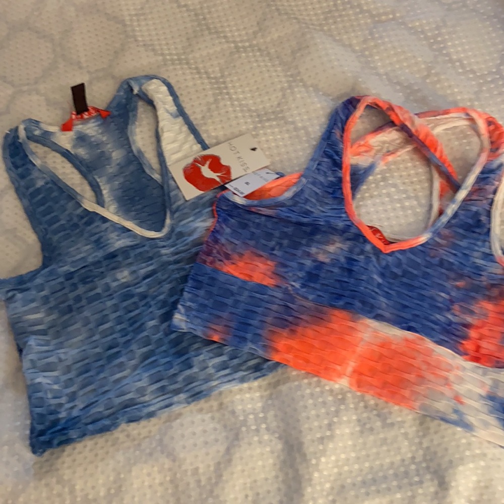 Bundle of 2 “Hot Kiss” Tye Dye Tanks